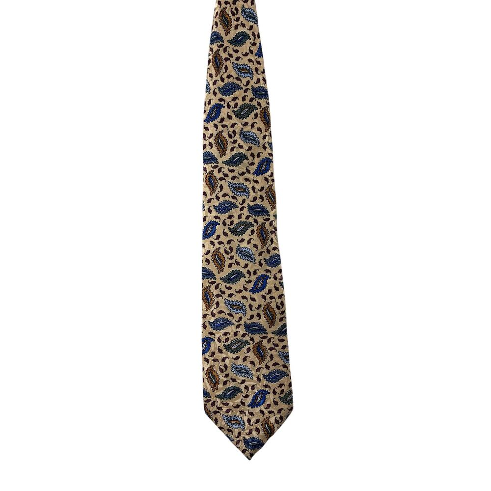Hathaway Men's Tie Paisley AOP Made in USA Polyester Career Business Office Work